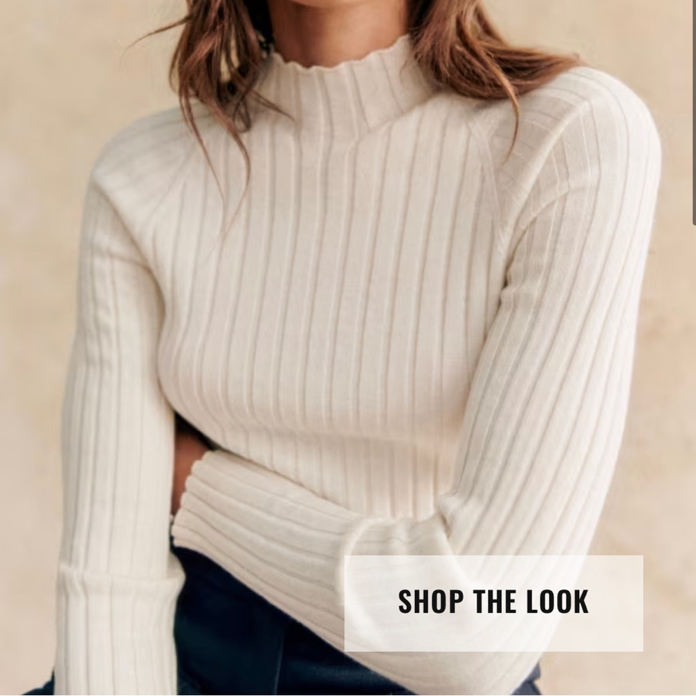 [NWT] Sezane Ecru Charly Jumper